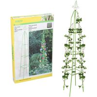 Support décoratif pour plante en métal 2m – Tuteur en obélisque – Métal laqué résistant aux intempéries – Dimensions 31x31cm – Kinzo