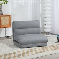 Convertible Floor Sofa Bed, 90°-180°, Grey