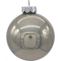 GLORIA STORE Palle Di Natale In Vetro Perlato D.10 Cm Conf. In Tubo Da 8 Pz Avorio