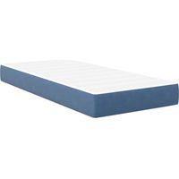 Matelas de Lit avec matelas Bleu 80 x 200 cm tissu CFW12592