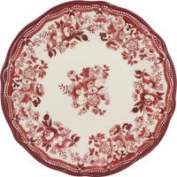 Assiette Plate Faustine 26cm En Porcelaine Rose - Selef Nova Styl