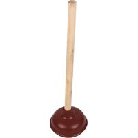 Trade Shop - Sturalavandino Stura Lavandini A Ventosa Per Wc 13.5cm Con Manico In Legno 10116 -