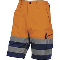 Deltaplus, Bermuda da Lavoro Alta Visibilita' Phbe2 Panostyle, Tg. XL, Arancio Fluo