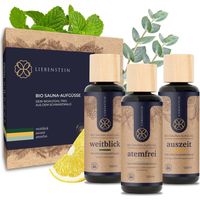 Liebenstein BIO Saunaaufguss SET “Wohlfühl-Trio” - 3x 100ml Sauna Aufguss