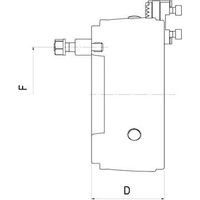 Mandrin à crémaillère à trois mors DURO-T avec cône court DIN 55029, goujon à téton pour Camlock, Taille : 250 mm, Cône court 8