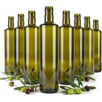 Lot de 40 flacons DORICA de 750 ml en verre foncé (0,75 l) pour huile d'olive, huiles et teintures.