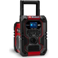 Einhell Akku-Baustellenradio TE-CR 18 Li DAB+/FM/BT - Solo Power X-Change (18 V, DAB+, FM, Bluetooth, AUX, USB, automatische Sendersuche, TFT-Farbdisplay, IP65, ohne Akku)
