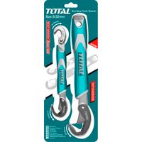 Total Tools Juego de llaves autoajustables - 1 Doble 9-14 - 15-22 mm - 1 Simple 23-32 mm