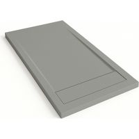 Duschwanne Bidai mit Rahmen Farbe Zementgrau RAL 7005 70x90cm Abdeckung in Zementgrau