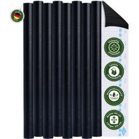 Klebefolie Klebefolie Möbel – Möbelfolie selbstklebend Struktur Schwarz 2er Set, 2 x 90 x 210 cm, zuschneidbar, rückstandsfrei entfernbar – Veluxis