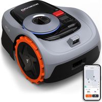 Navimow i105E Mähroboter ohne Begrenzungskabel, Empf. 500 m², Max. 600 m², RTK+Vision Rasenmäher Roboter Testsieger, Igelschutz Rasenroboter, KI Auto Kartierung, Virtuelle Begrenzung, Mehrzonen