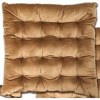 Le Chateau Velvet Seat Pad Taupe