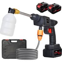 Nettoyeur Haute Pression sans Fil 12800MAH – Lave-auto Portable sur Batterie, Pistolet à Eau pour Voiture avec Connecteur Robinet, Idéal pour Lavage Urbain et Appartement