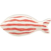 Signes Grimalt Plato Decoracion Plato Pez Ceramica Y Gres Rojo 7x15x3cm 37318