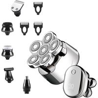 6D Floating Rotary Razor Men's Electric Head Shaver USB Rechargeable Hair Trimmer 6 in 1 Waterproof Beard Trimmer Care Kit