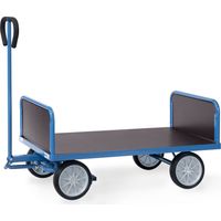 Fetra Handwagen mit 2 Stirnwänden Vollgummibereifung, 1200x700 mm Ladefläche