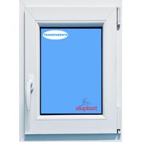 Ventana PVC 700x1000 Blanca Oscilobatiente Derecha Vidrio Transparente