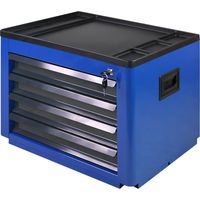 ADB Werkzeugtruhe 4 Schubladen für Werkstattwagen Basic 450x600x440 mm blau