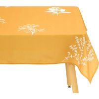 Mantel Garrigue 300x150cm hoja mostaza estampado - Atmosphera créateur d'intérieur