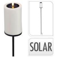 Lampada progarden solar torch light LED bianco caldo 50 cm