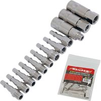 Neilsen 12pc Air Line Couplings Fittings Hose Connector 1/4" 3/8" Male Female