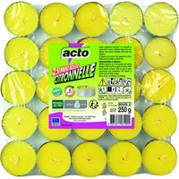 Mini Bougies Citronnelle Acto Répulsif Moustiques Naturel - Acto