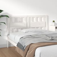 Vidaxl – Tête de lit en bois massif de pin 140,5x4x100 cm – Design rustique – Soutien confortable pour lecture – Compatible avec cadres spécifiques