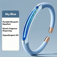Bracelet Anti-Moustiques Réutilisable - Plaquettes Incluses aux Essentielles - 1Mois de Protection - Sans DEET