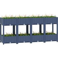 Lit surélevé-Jardinière surélevée-Bac de jardin surélevé 160x40x71 cm Polypropylène 855286