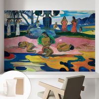 Papier peint intissé décoratif avec colle pour salon chambre et bureau Installation rapide Repos tropical 104x70 cm