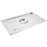 Couvercle inox GN 1/9 avec encoche - VOGUE