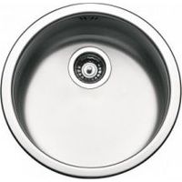 Pyramis 100034729 vasca lavello tondo 45 cm inox satinato lavabo cucina ad incasso rotondo