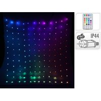 Vorhang 400 LED Rvb mit transparenten Perlen