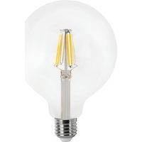 Bombilla LED tipo globo de filamento E27 G125 (12W 2700K 1200lm) IP20 Ø12x15,5cm transparente