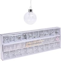 Guirnalda de bolas y copos de nieve luminosa