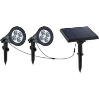 Set Aus 2 Verbundenen Solarstrahlern FAMILY SPIKY 400lm
