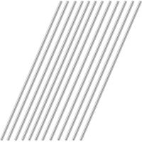 12 pcs Barres Inox 3mm x 300mm - Barre Acier 304 Haute Dureté pour Soudure/Modélisme/DIY, Rond Inox Anticorrosion, Alternative Supérieure aux Tiges en Plastique & Tube en Fer Rond