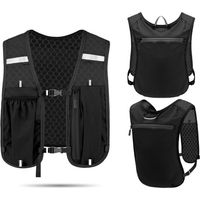 Gilet de course pour homme et femme - Gilet de course - Réfléchissant - Gilet d'hydratation pour la course à pied - Pour cyclisme, randonnée