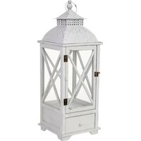 Farol de madera 25x25x71h cm