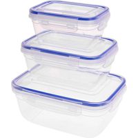 Set de contenants alimentaires, 3 pièces, plastique