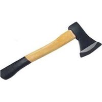 TRADE SHOP - Mini Ascia Accetta Forestale Scure Acciaio Temprato 800 Gr Manico In Legno -