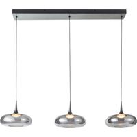 Lampada sospensione Tenele Italux cromo LED 21W 3 luci