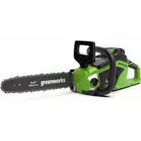 Greenworks GD40CS15 Motosega a Batteria con Motore Brushless, Lunghezza Barra 14-Pollice (35 cm), Velocità Catena 12m/s, 3,5kg, Auto-Lubrificante,SENZA Batteria 40V e Caricabatterie