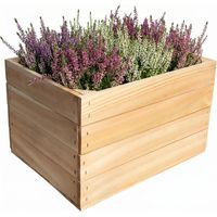 Caja de Madera 40 x 30 x 23 cm Cesta de Madera Estilo Vintage Fruta Decoración Bricolaje Manualidades