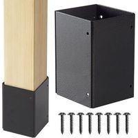 Protector de poste ajustable de acero inoxidable 304: protección para buzones, terrazas y vallas diámetro de 84 a 152 mm (1 unidad).