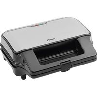 parrilla-tostadora-gofres 3en1 900w negro / acero inoxidable - ASG90XXL - Bestron -