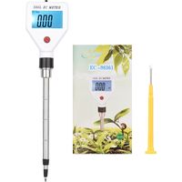 Decdeal Digitaler EC -Messgeräte des Bodens mit Hintergrundbeleuchtung tragbarer Salzgehalt für Greenhouse Garden Farm Obstgarten