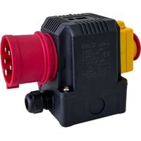 Trade-Shop Schalter-Stecker-Kombination DZ08-4 400V für Güde GWS 600 EC, GWS 600 ECO-2, GWS 700 EC, Einhell WIS 600/400 ersetzt Güde 1845-02001