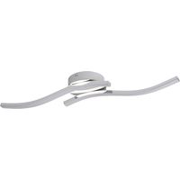Plafonnier chrome Bradox double vague LED 12W Reality