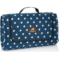 CampFeuer Coperta da picnic 200x200 cm blu motivo: pois